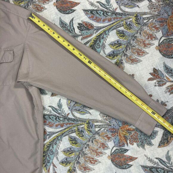 Duluth Trading Mens Beige Light Brown Long Sleeve Button Shirt Outdoor XL - Picture 6 of 8